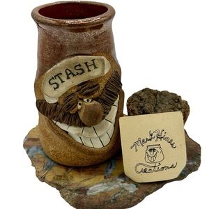 Mark Hines Studio Made Pottery Stash Bottle